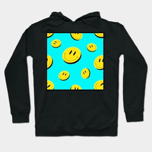 Acid Art Smiles Seamless Pattern Hoodie